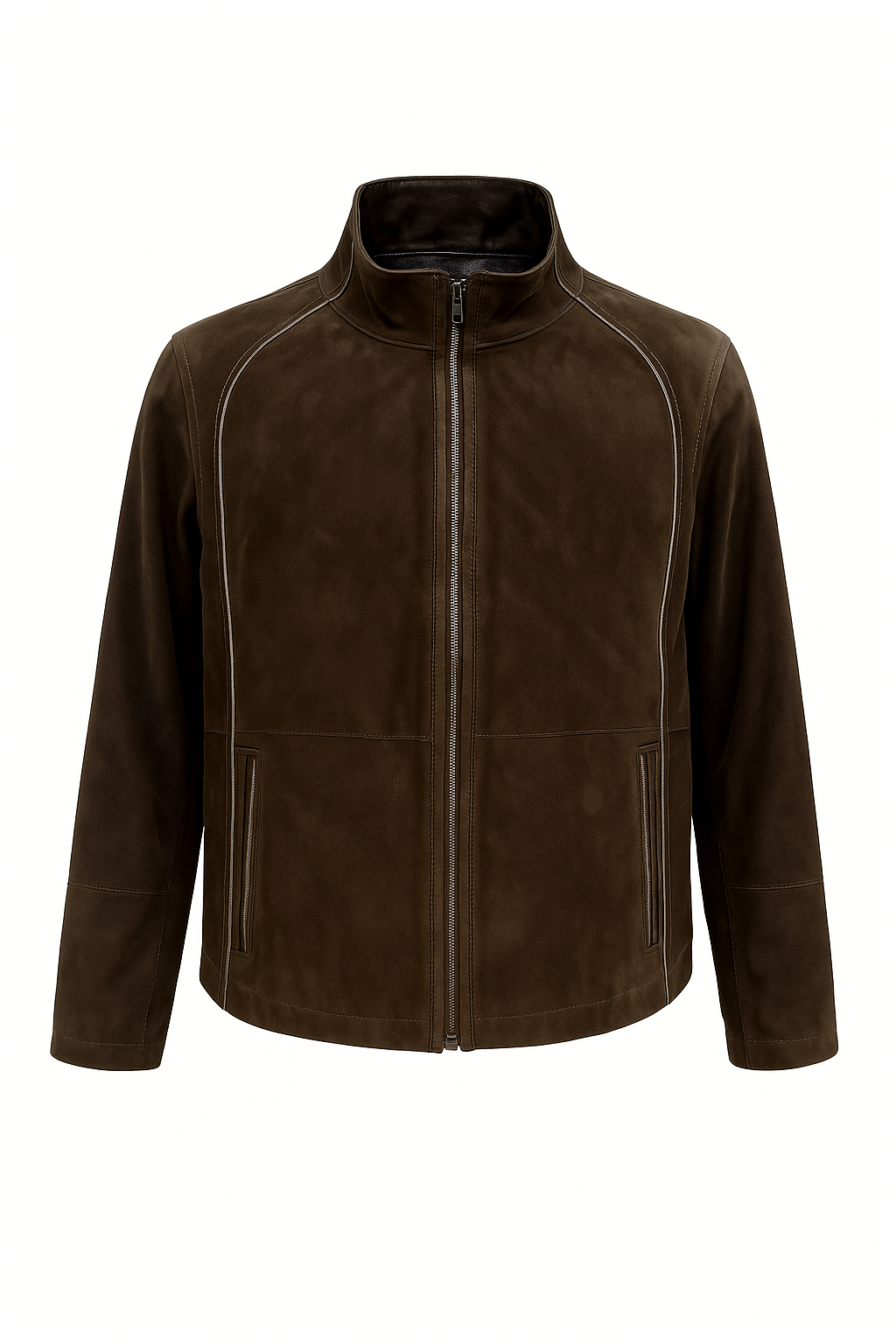 Double Faced Suede & Leather Jacket