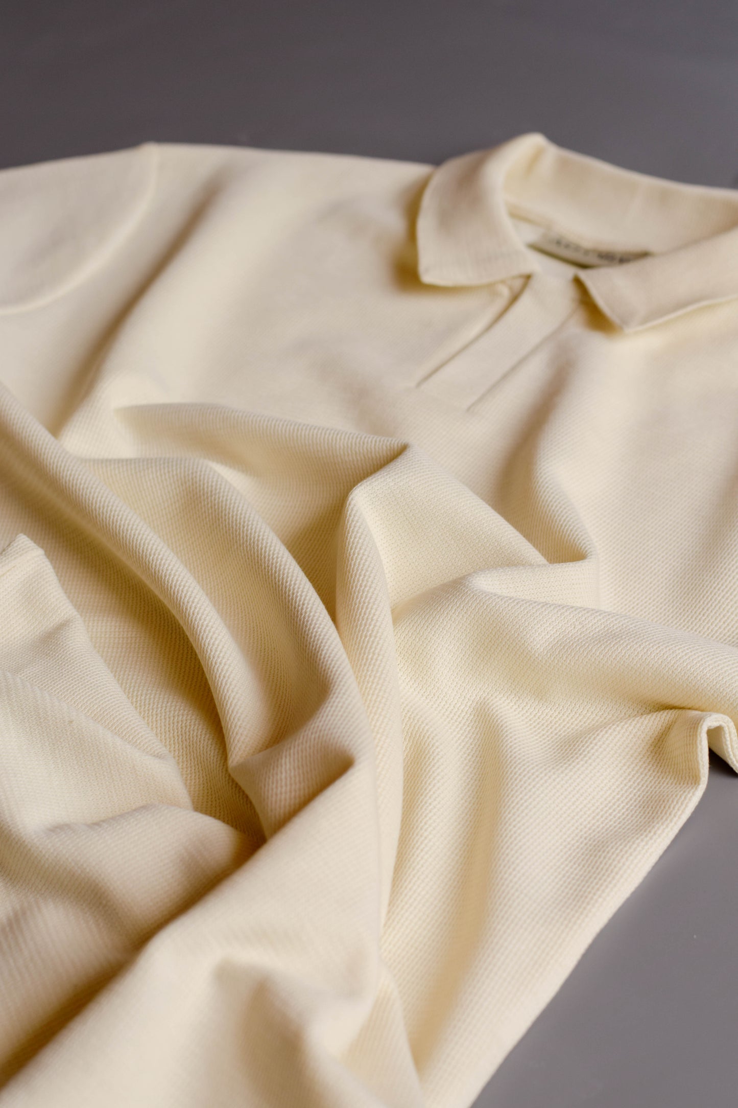 Slim Fit Textured Polo Shirt