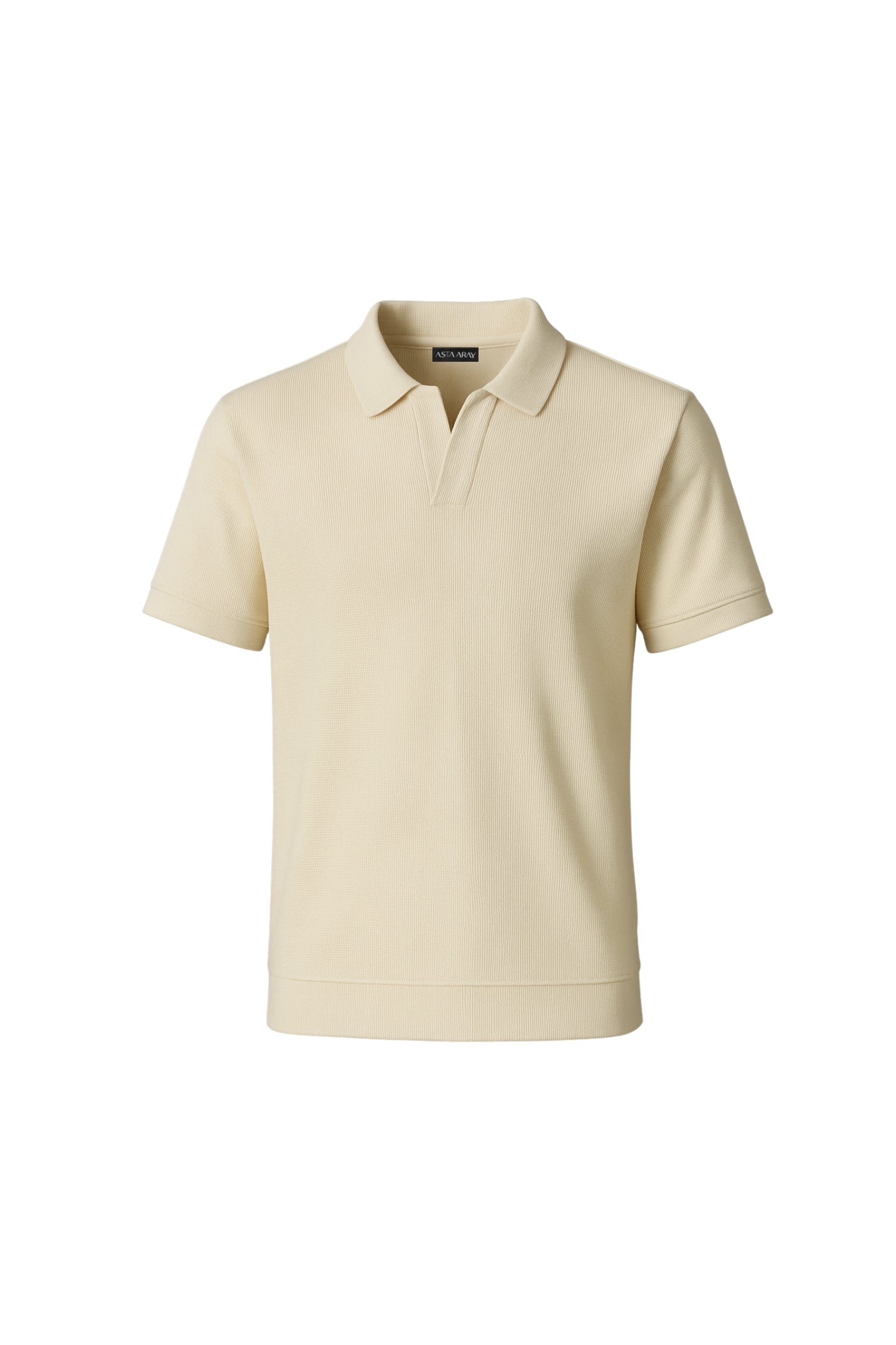 Slim Fit Textured Polo Shirt