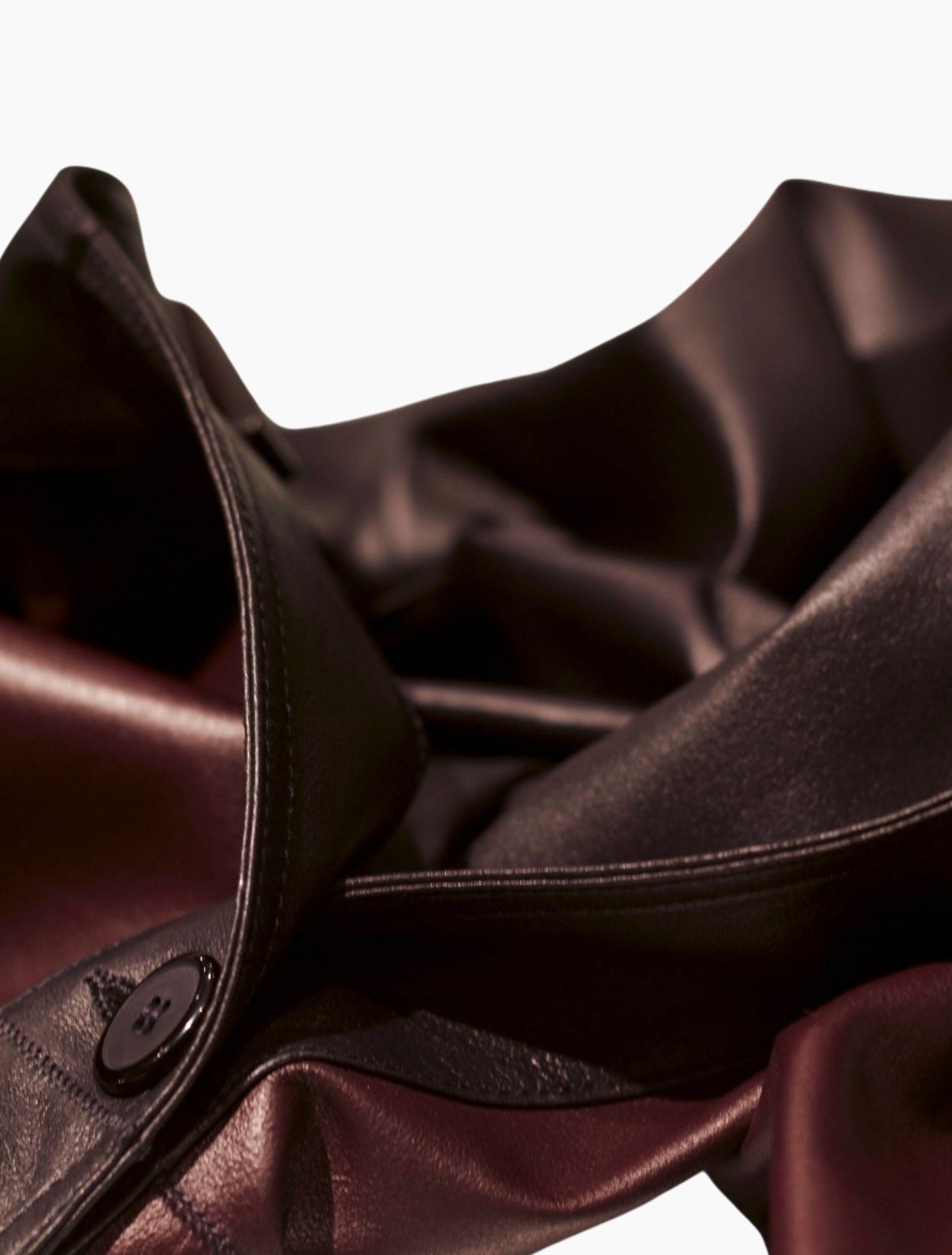 Double Faced Blue & Burgundy Leather Jacket