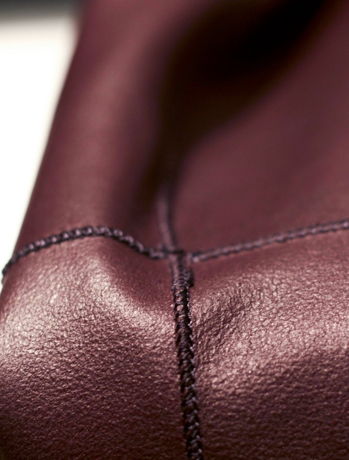 Double Faced Blue & Burgundy Leather Jacket