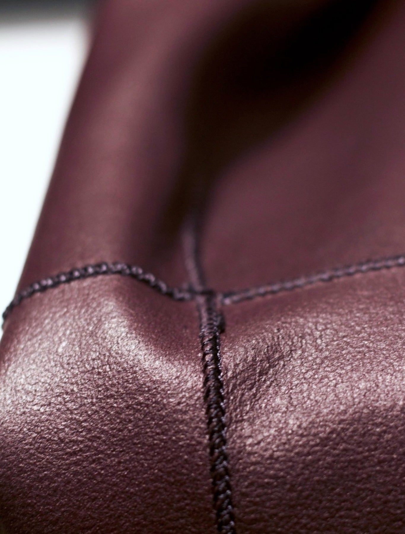 Double Faced Blue & Burgundy Leather Jacket