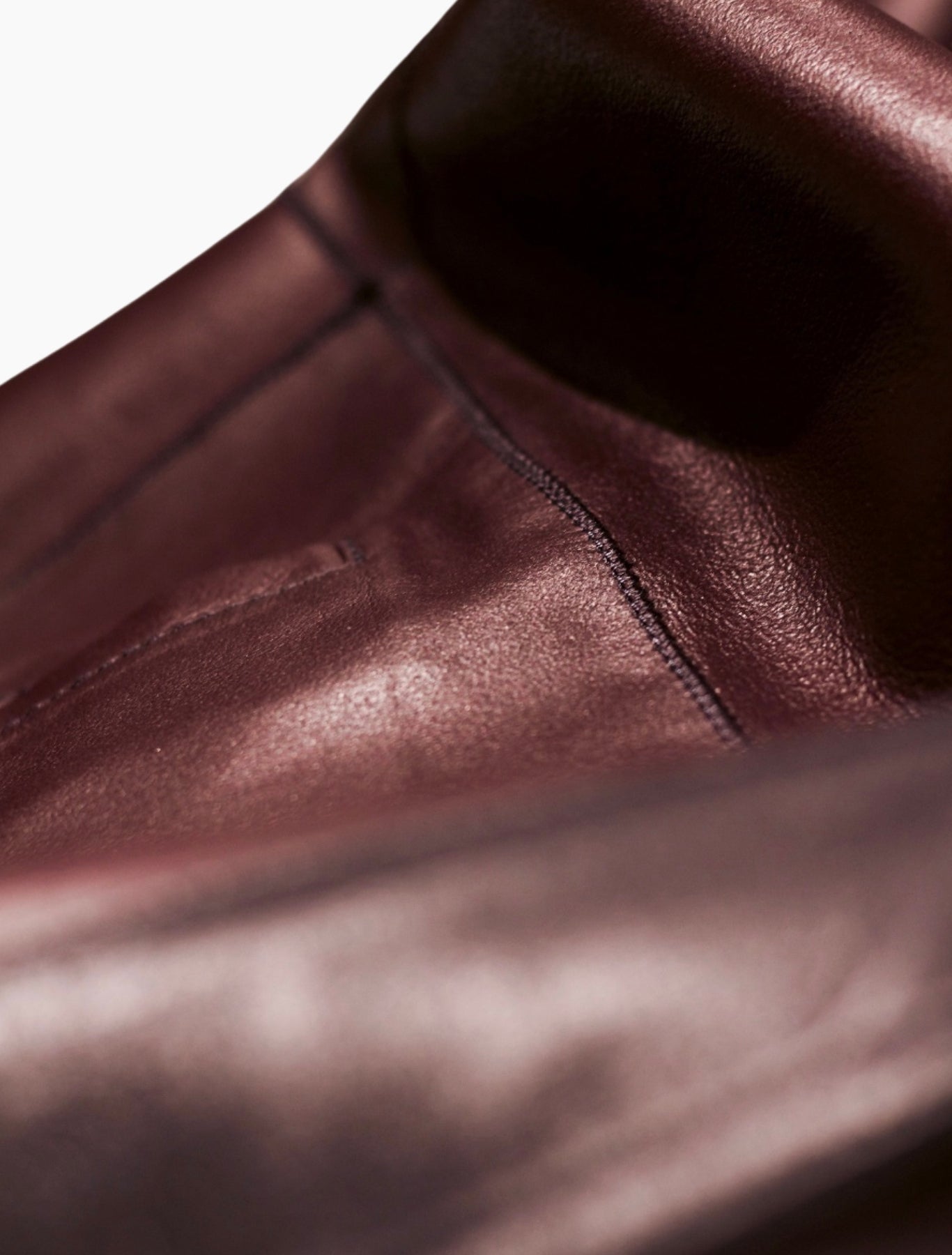 Double Faced Blue & Burgundy Leather Jacket