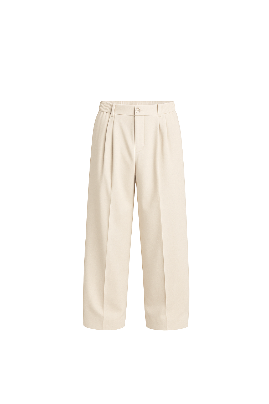 Straight Fit Wool Trousers
