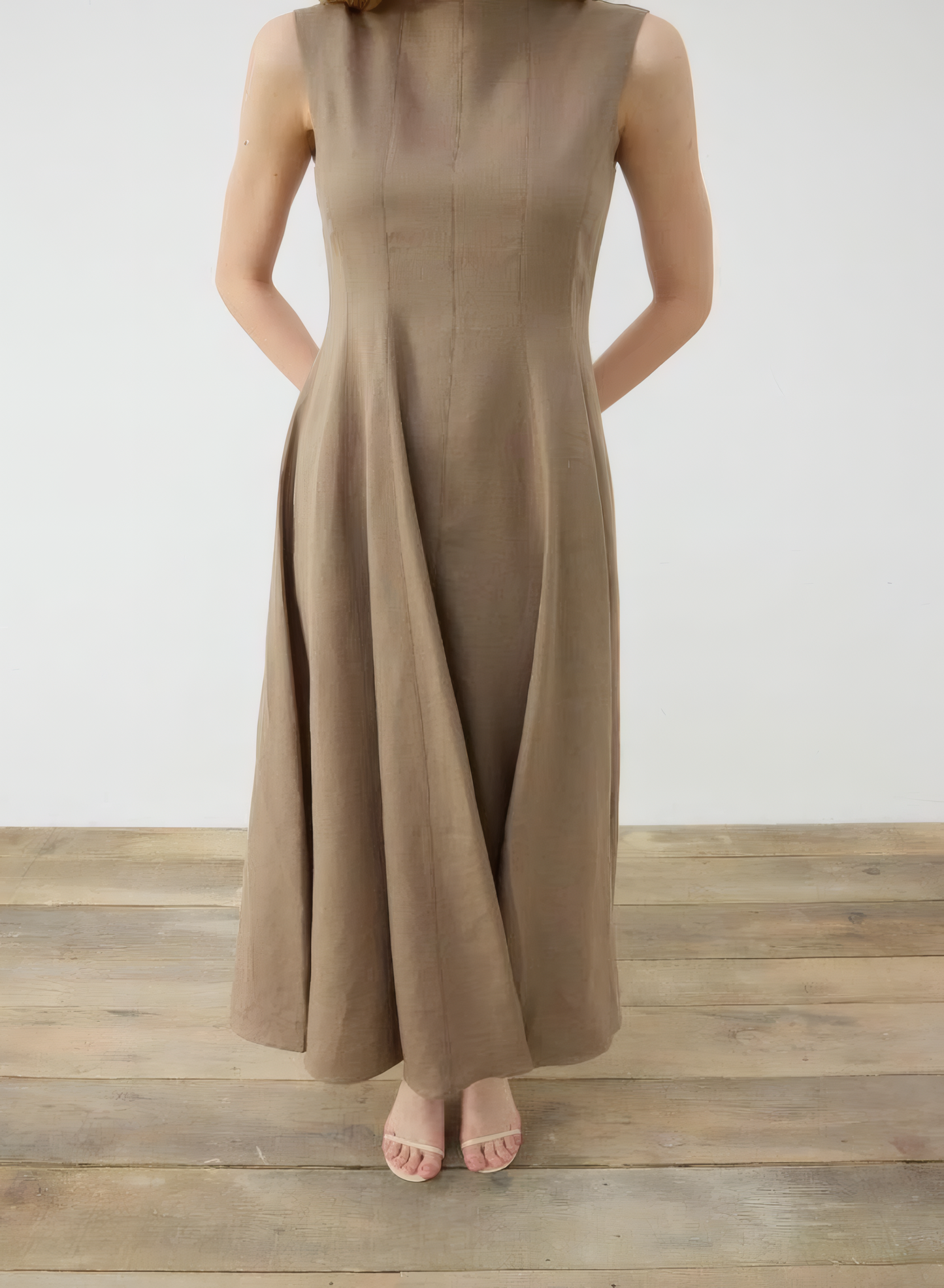 Linen Drape Dress