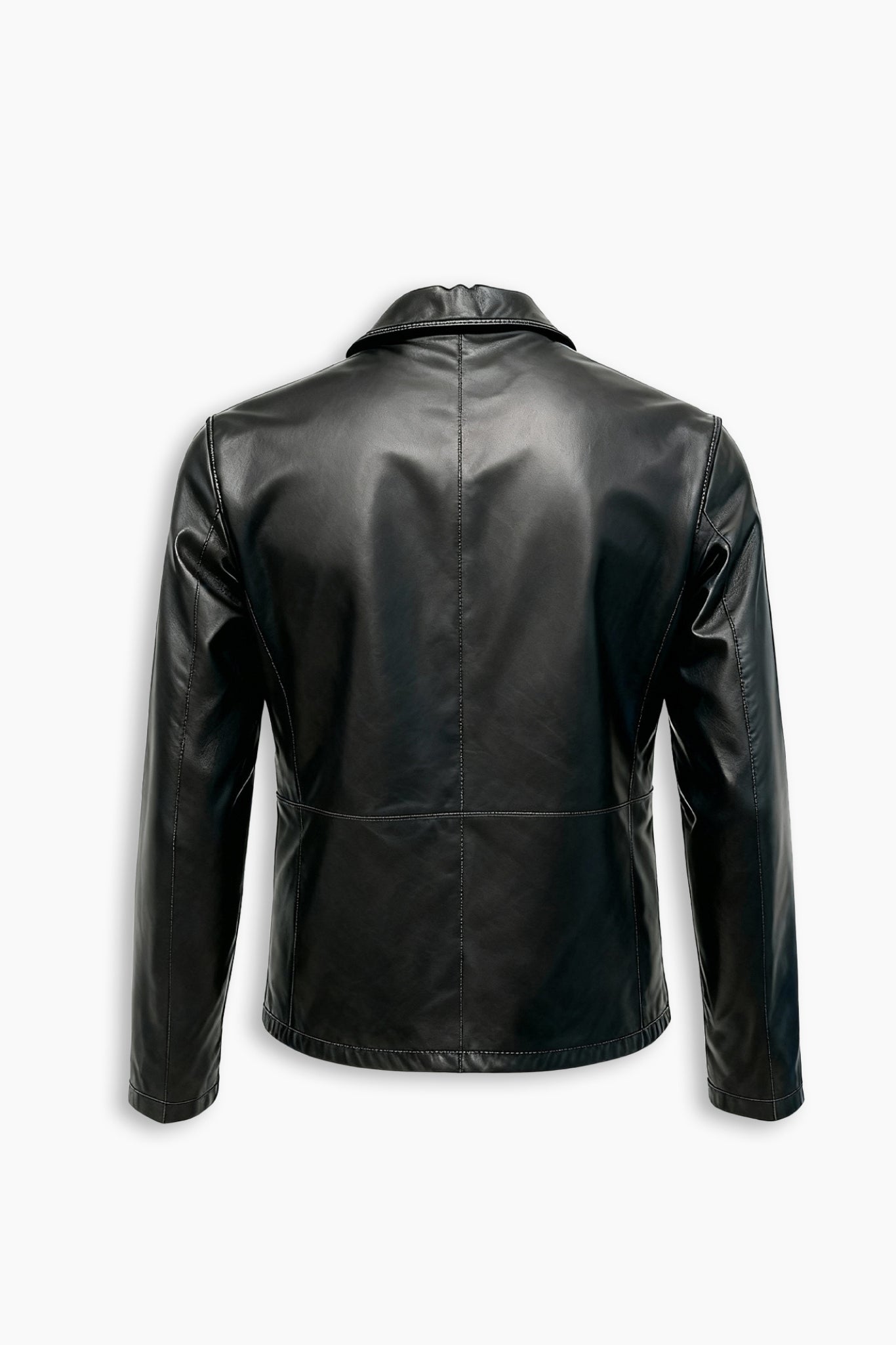 Double Faced Blue & Burgundy Leather Jacket