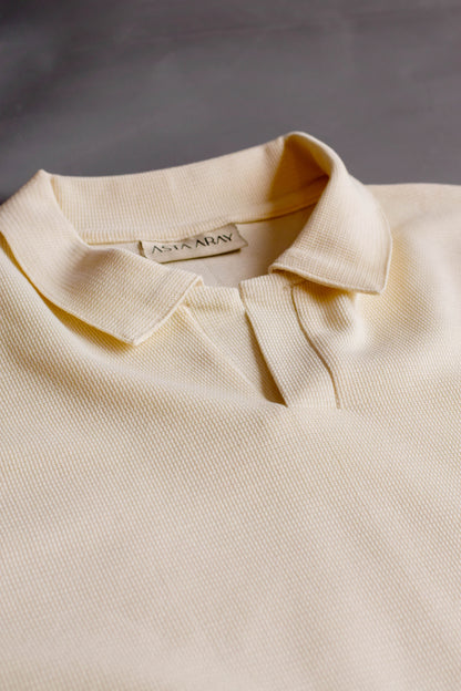 Slim Fit Textured Polo Shirt