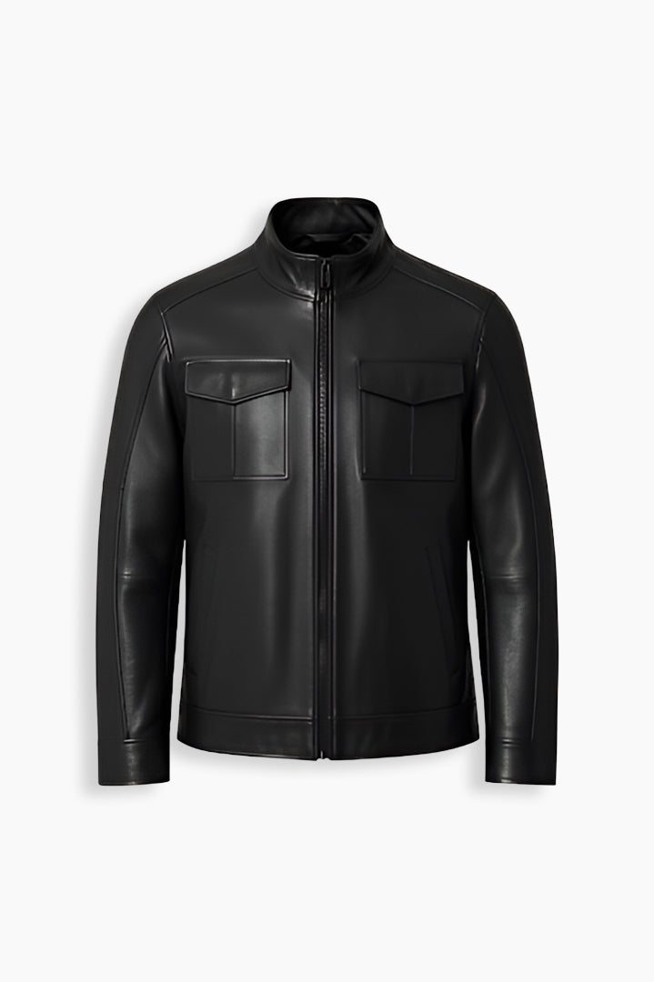 Black Lambskin Leather Jacket