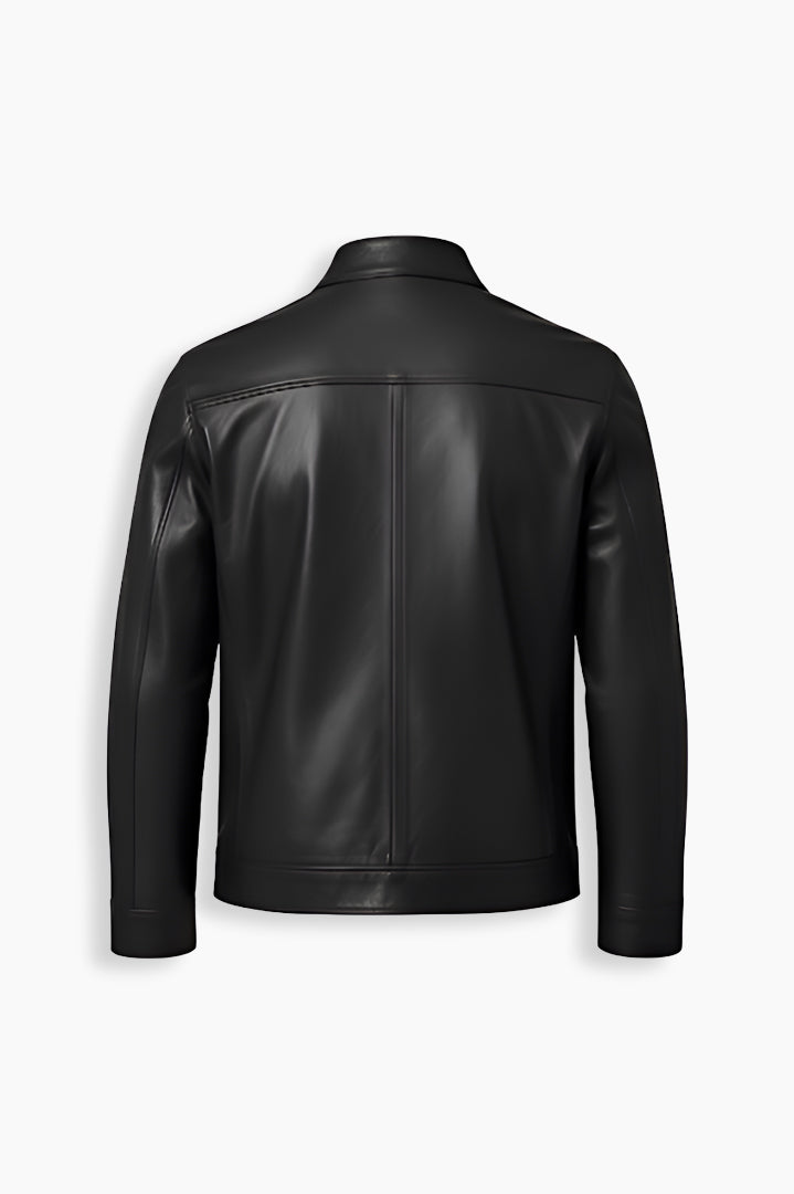 Black Lambskin Leather Jacket