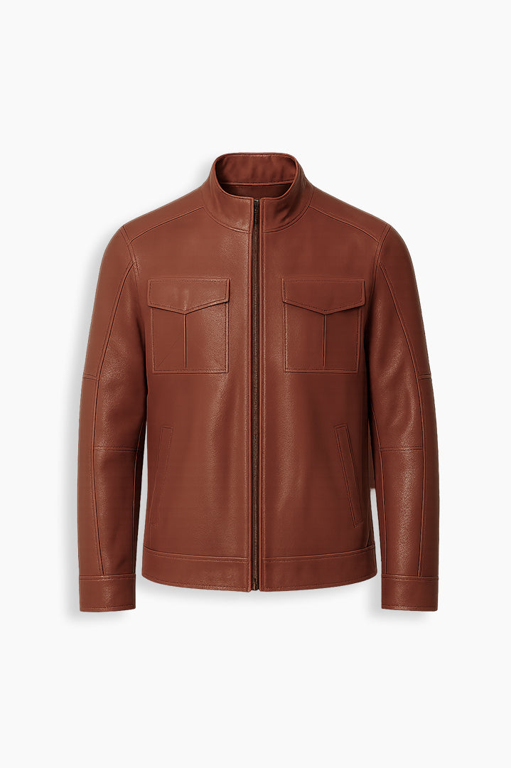 Black Lambskin Leather Jacket