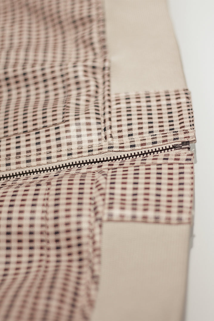 Double Faced Beige Leather Jacket