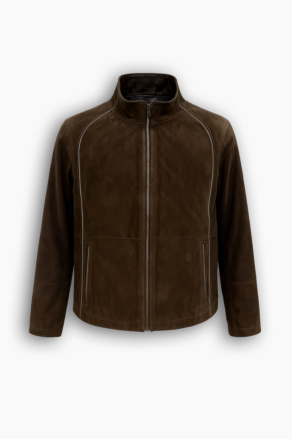 Double Faced Suede & Leather Jacket