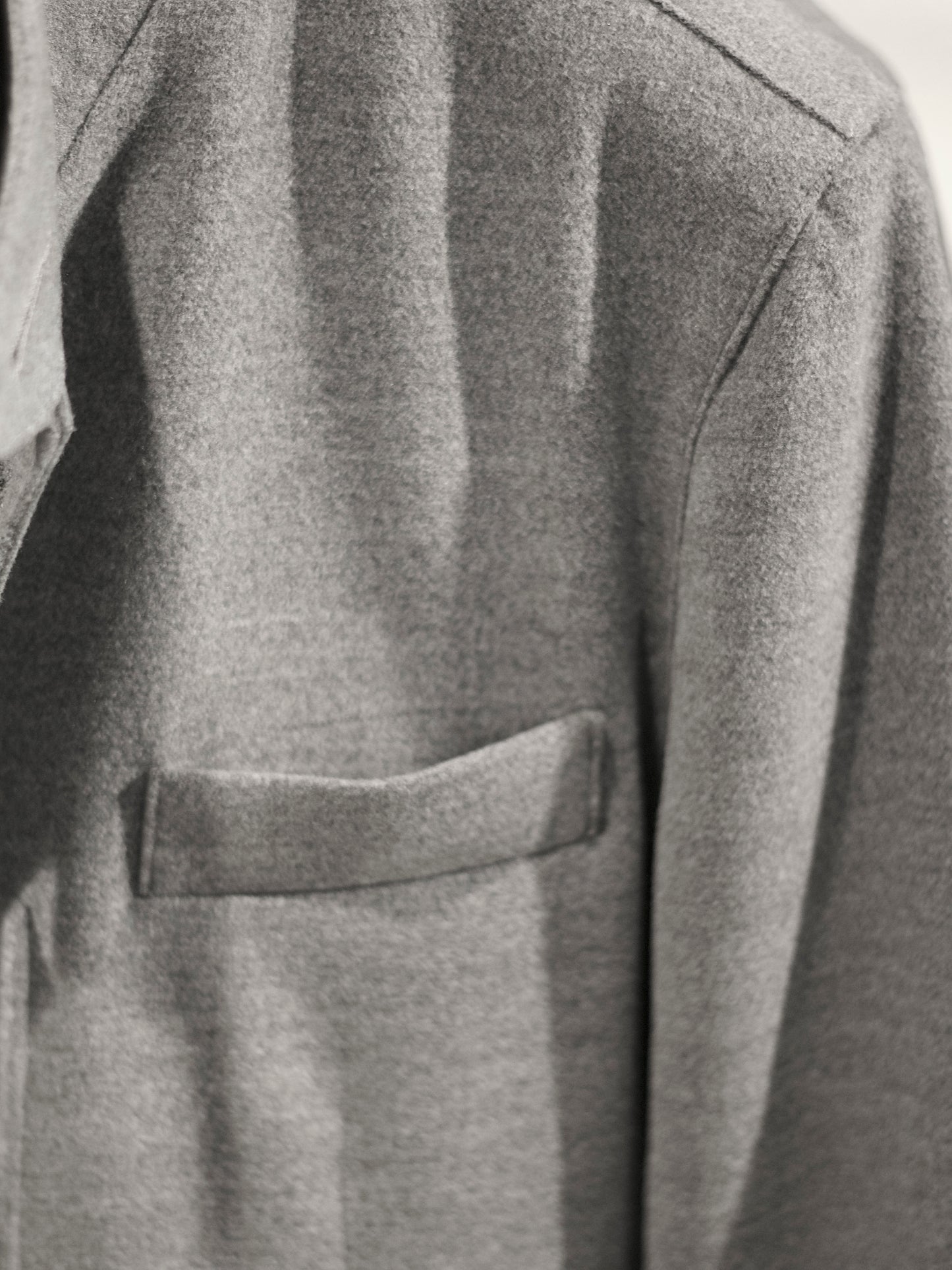 Grey Structured Cashmere Jacket