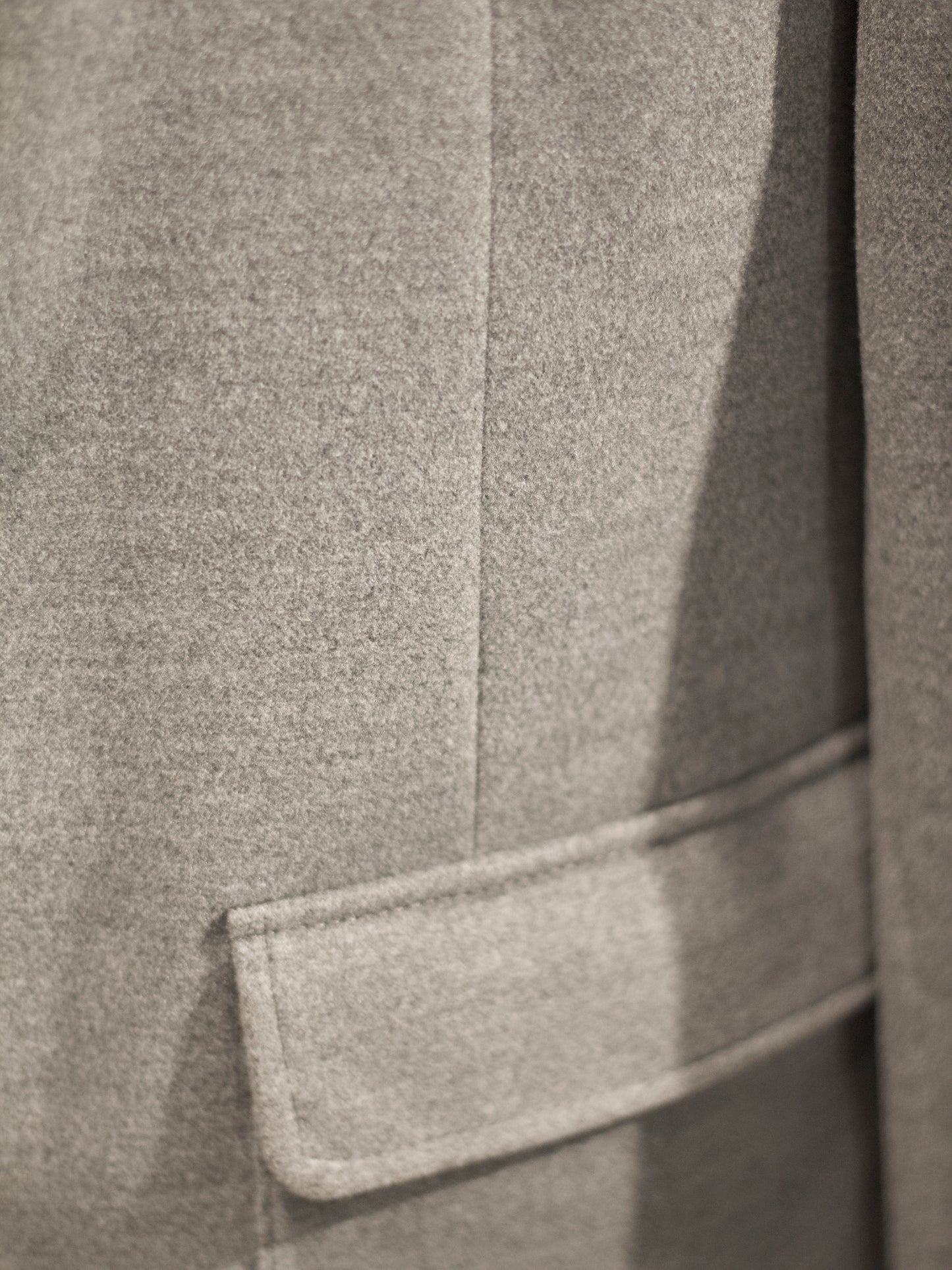 Grey Structured Cashmere Jacket