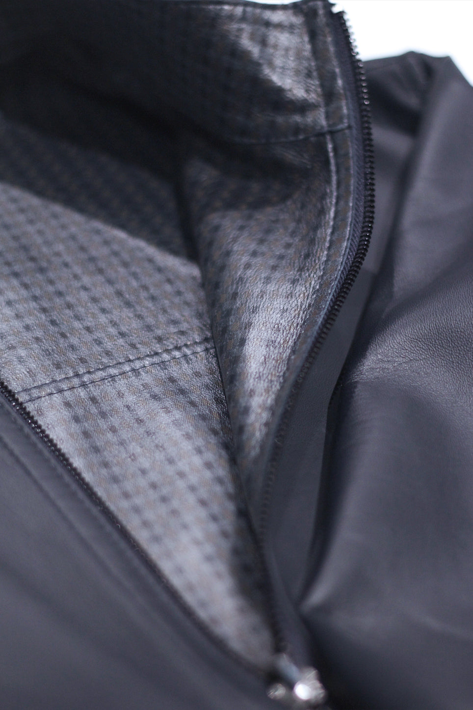 Reversible Blue Leather Jacket