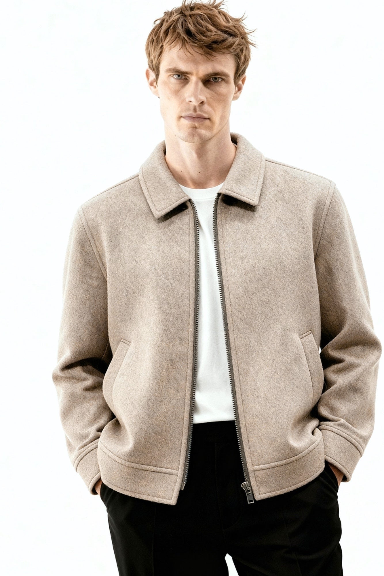 Beige Cashmere Jacket